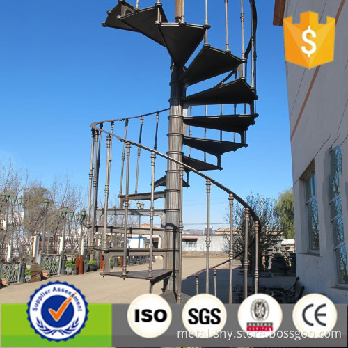 Outdoor Antique Decorative Used Wrought Iron Spiral Staircase Prices
